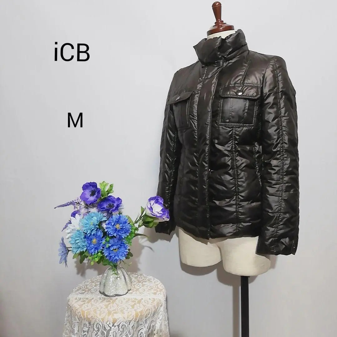 iCB Superb condition, beautiful, defective down jacket, dark brown color, size M