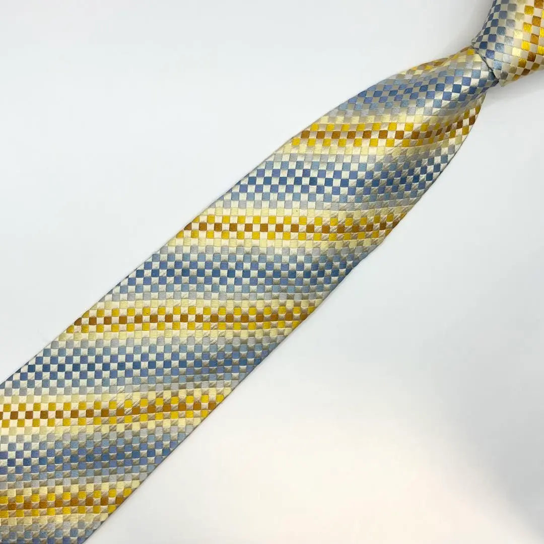 [Good condition] ETRO check tie stripe rare rare