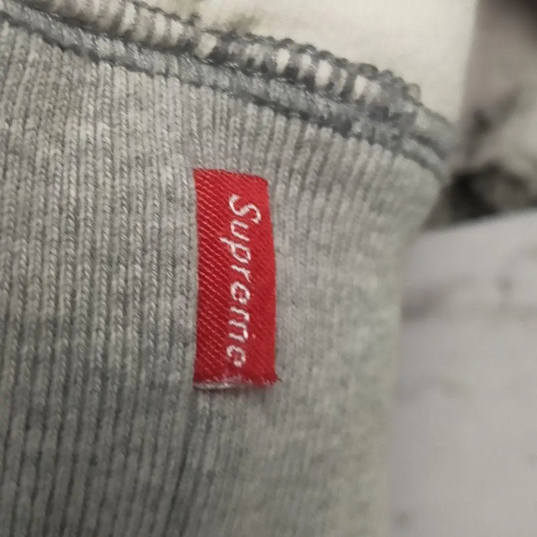 [Rare Design] Supreme Center Logo Hoodie Patchwork Thick Brushed Lining