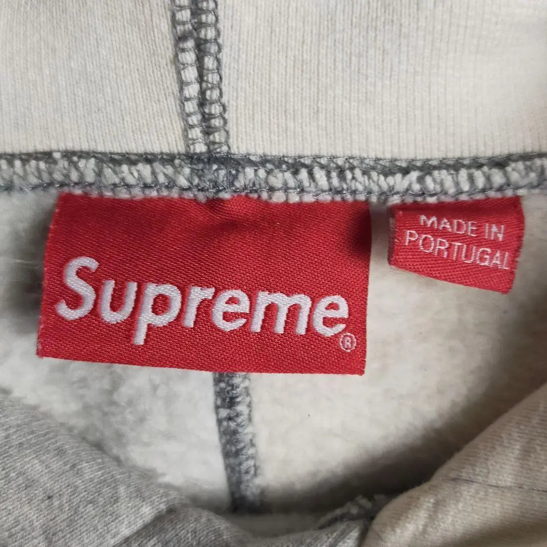 [Rare Design] Supreme Center Logo Hoodie Patchwork Thick Brushed Lining