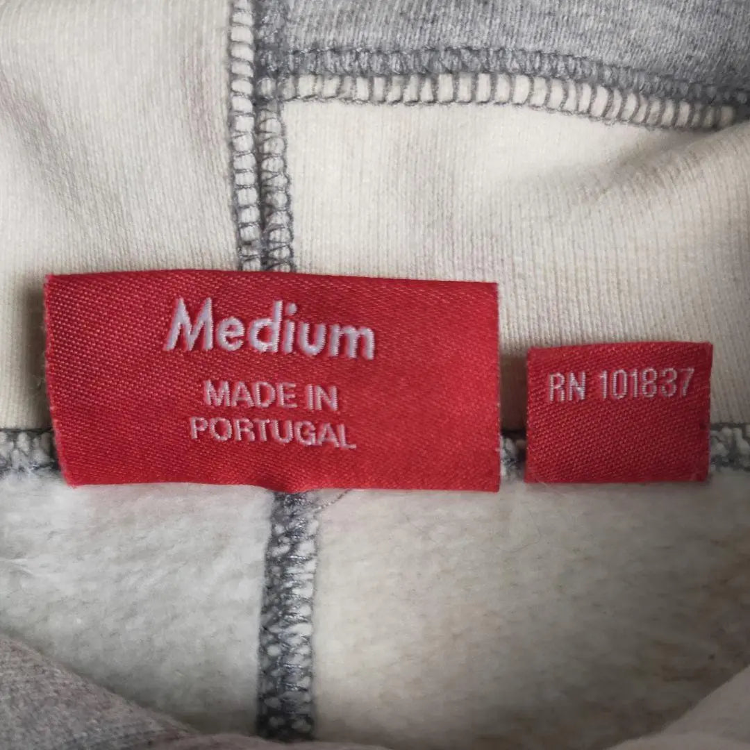 [Rare Design] Supreme Center Logo Hoodie Patchwork Thick Brushed Lining