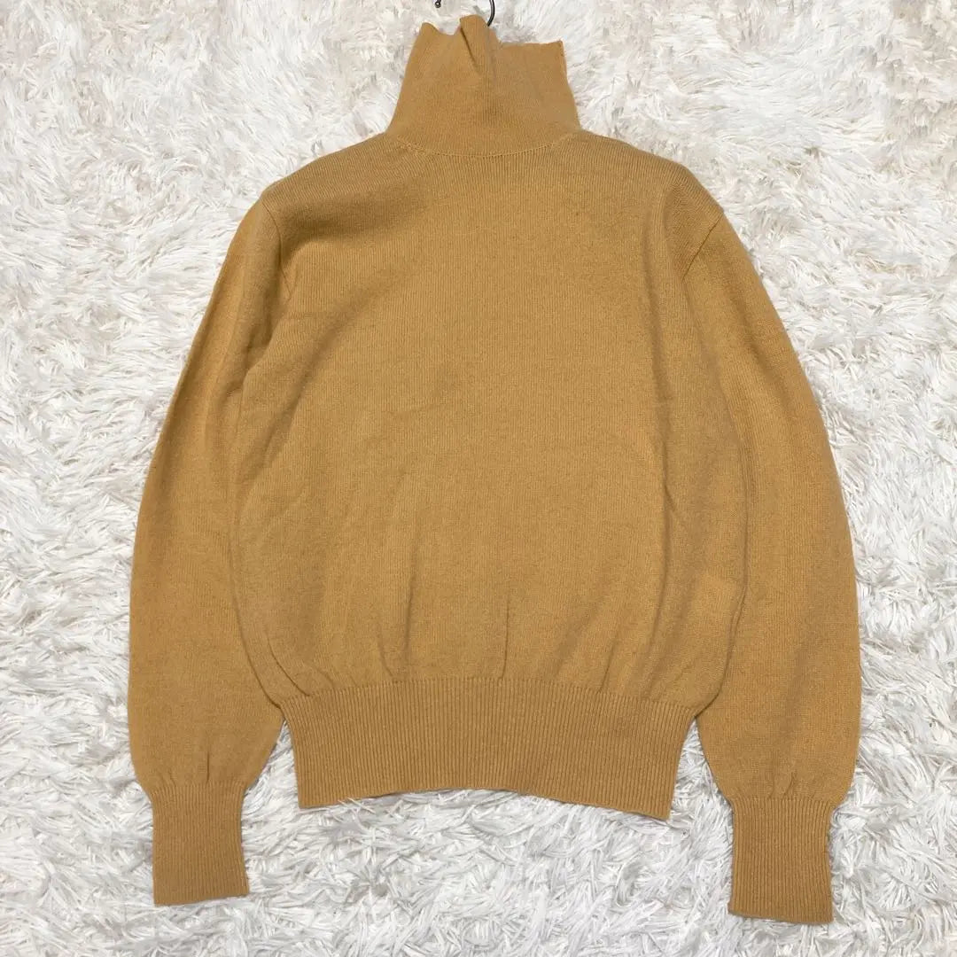 Rare 80S✨ Comd Garson High Neck Wool Sweater Yellow L equivalent