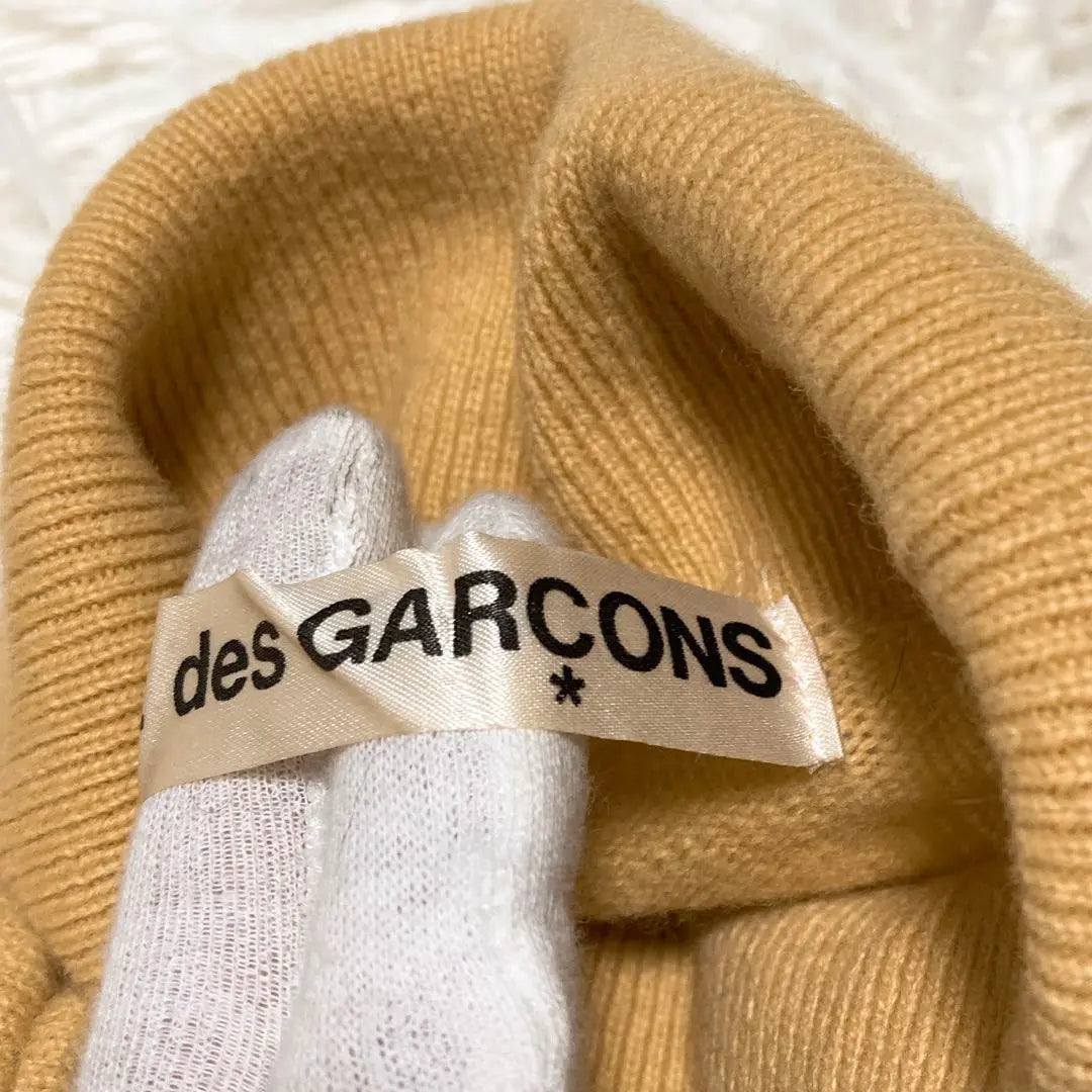 Rare 80S✨ Comd Garson High Neck Wool Sweater Yellow L equivalent