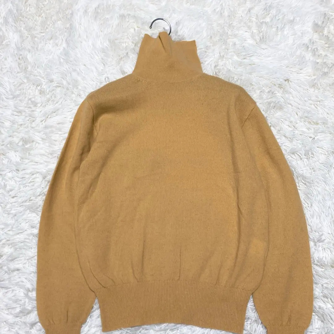 Rare 80S✨ Comd Garson High Neck Wool Sweater Yellow L equivalent