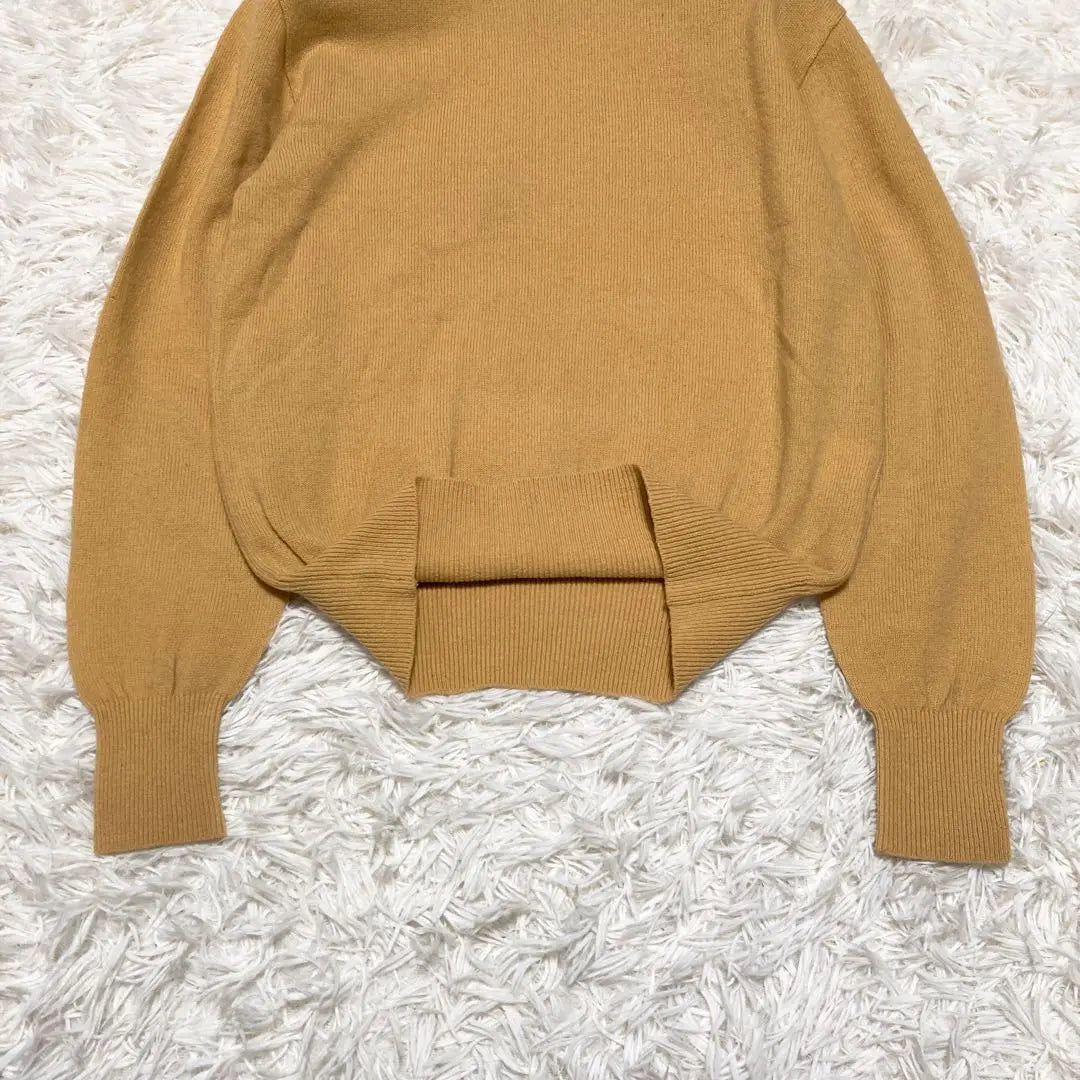 Rare 80S✨ Comd Garson High Neck Wool Sweater Yellow L equivalent