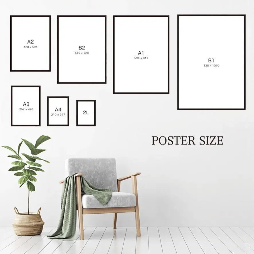 ◆258◆Interior Art Poster A4 Size Painting Nordic