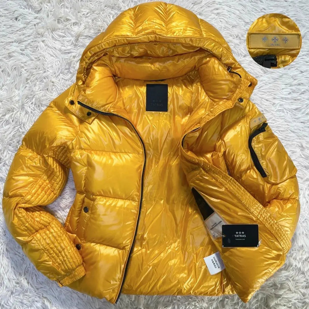 [Extremadamente hermoso] Chaqueta de plumón Tatras BELBO 2way nylon amarillo | 【極美品】タトラス BELBO ダウンジャケット 2way ナイロン イエロー