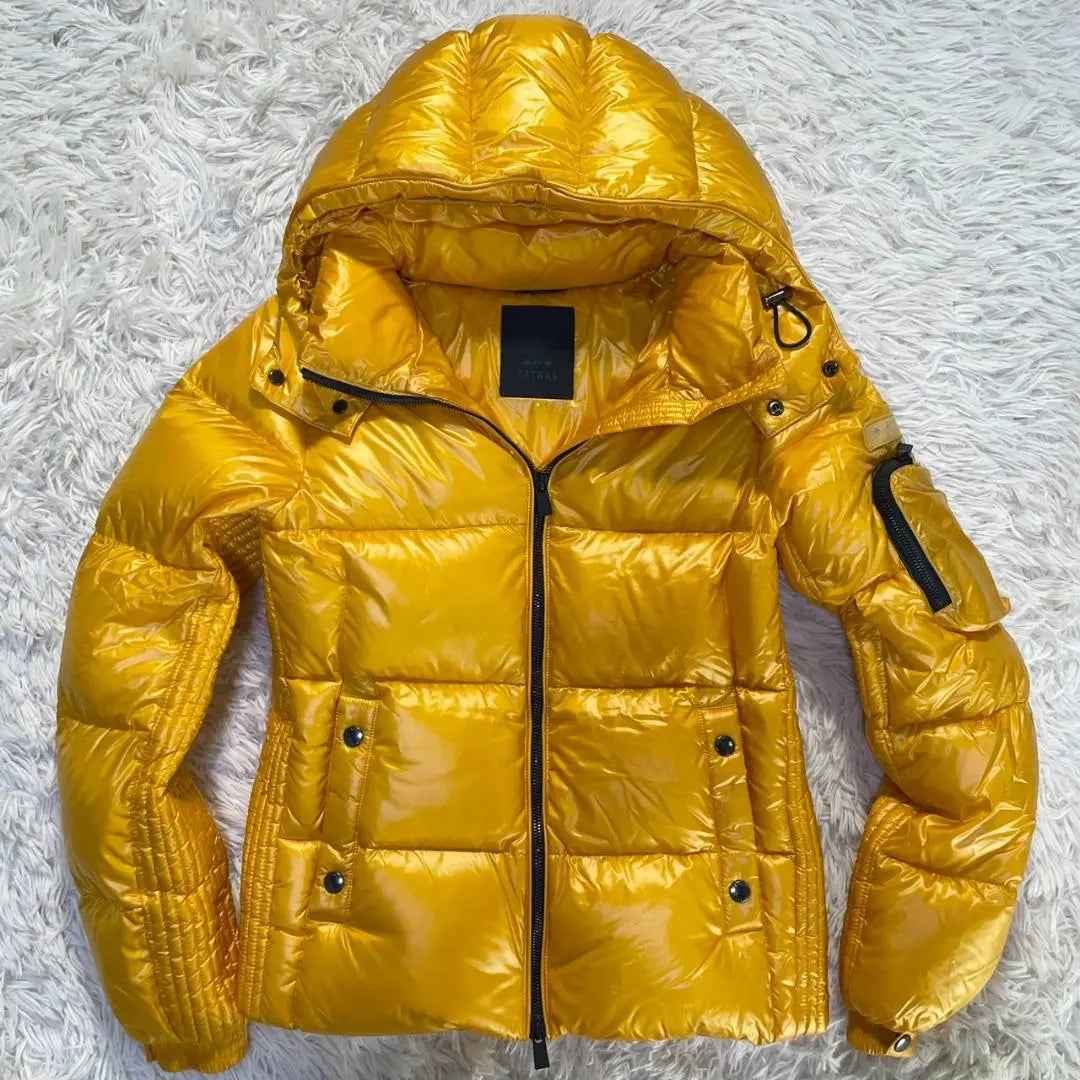 [Extremely beautiful] Tatras BELBO down jacket 2way nylon yellow | 【極美品】タトラス BELBO ダウンジャケット 2way ナイロン イエロー