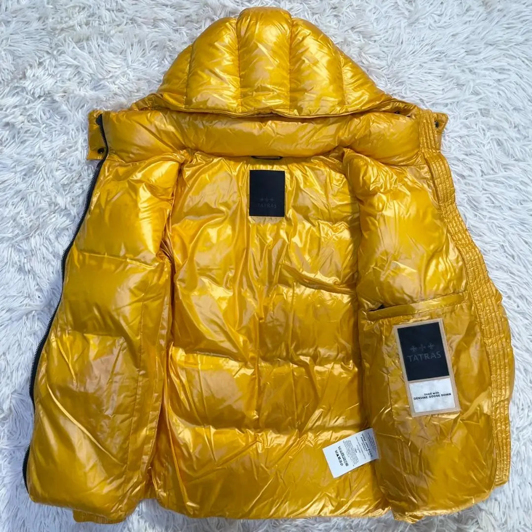 [Extremadamente hermoso] Chaqueta de plumón Tatras BELBO 2way nylon amarillo | 【極美品】タトラス BELBO ダウンジャケット 2way ナイロン イエロー