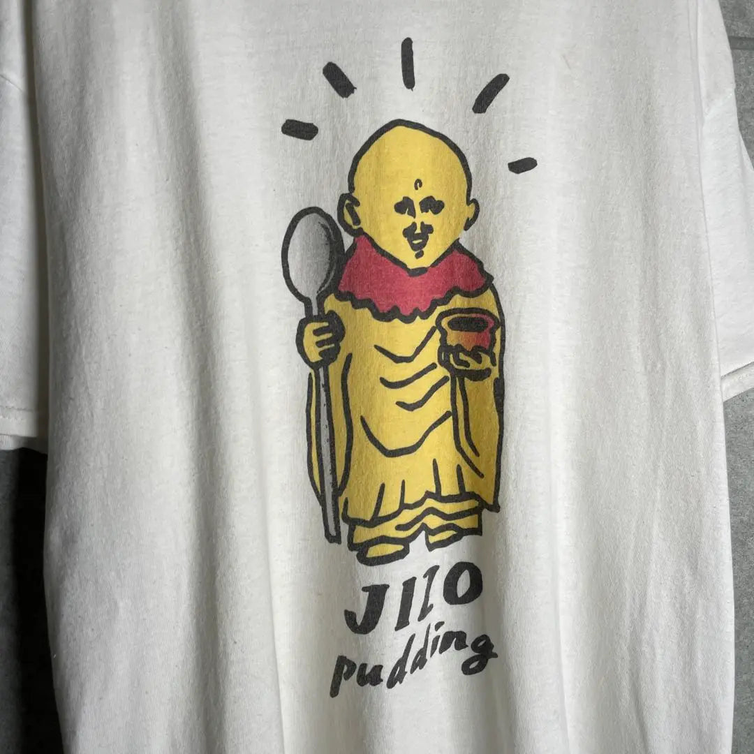 [Ropa usada] Camiseta vintage de manga corta Jizo-san Meta T-print EE. UU. Blanco | [古着]ビンテージ 半袖 Tシャツ お地蔵さん ネタT プリント US 白