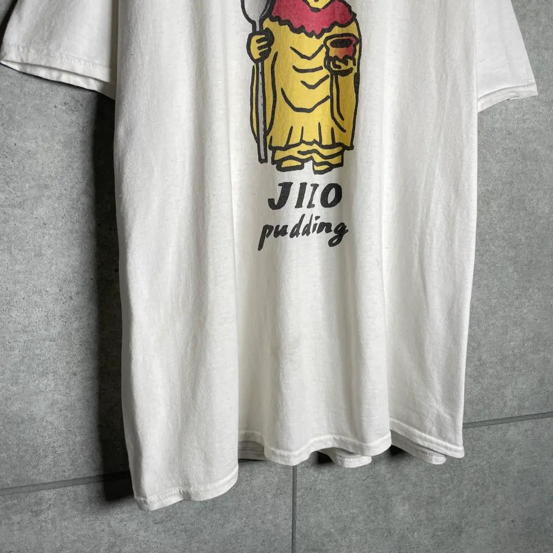 [Ropa usada] Camiseta vintage de manga corta Jizo-san Meta T-print EE. UU. Blanco | [古着]ビンテージ 半袖 Tシャツ お地蔵さん ネタT プリント US 白