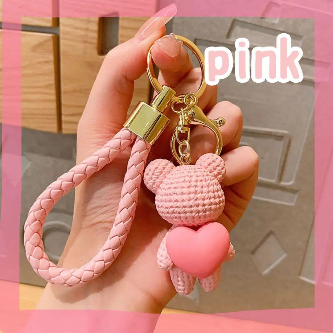 Korean drama Sungjae carry your own keychain pink bear bear bear bear