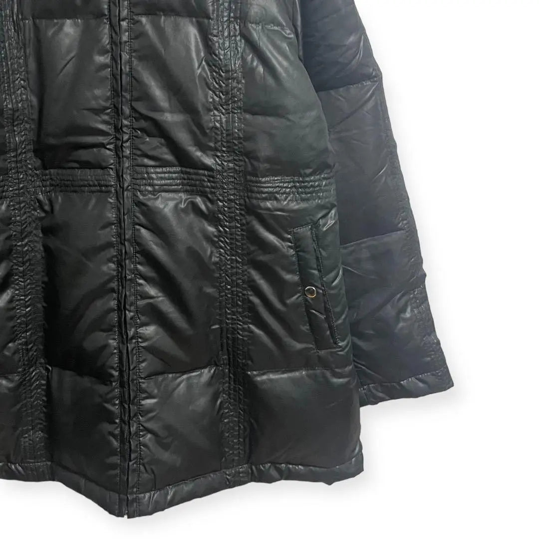 Down jacket outerwear with cold food [Size L] A79 | ダウンジャケット アウター 防寒 フード付き【size L】 a79