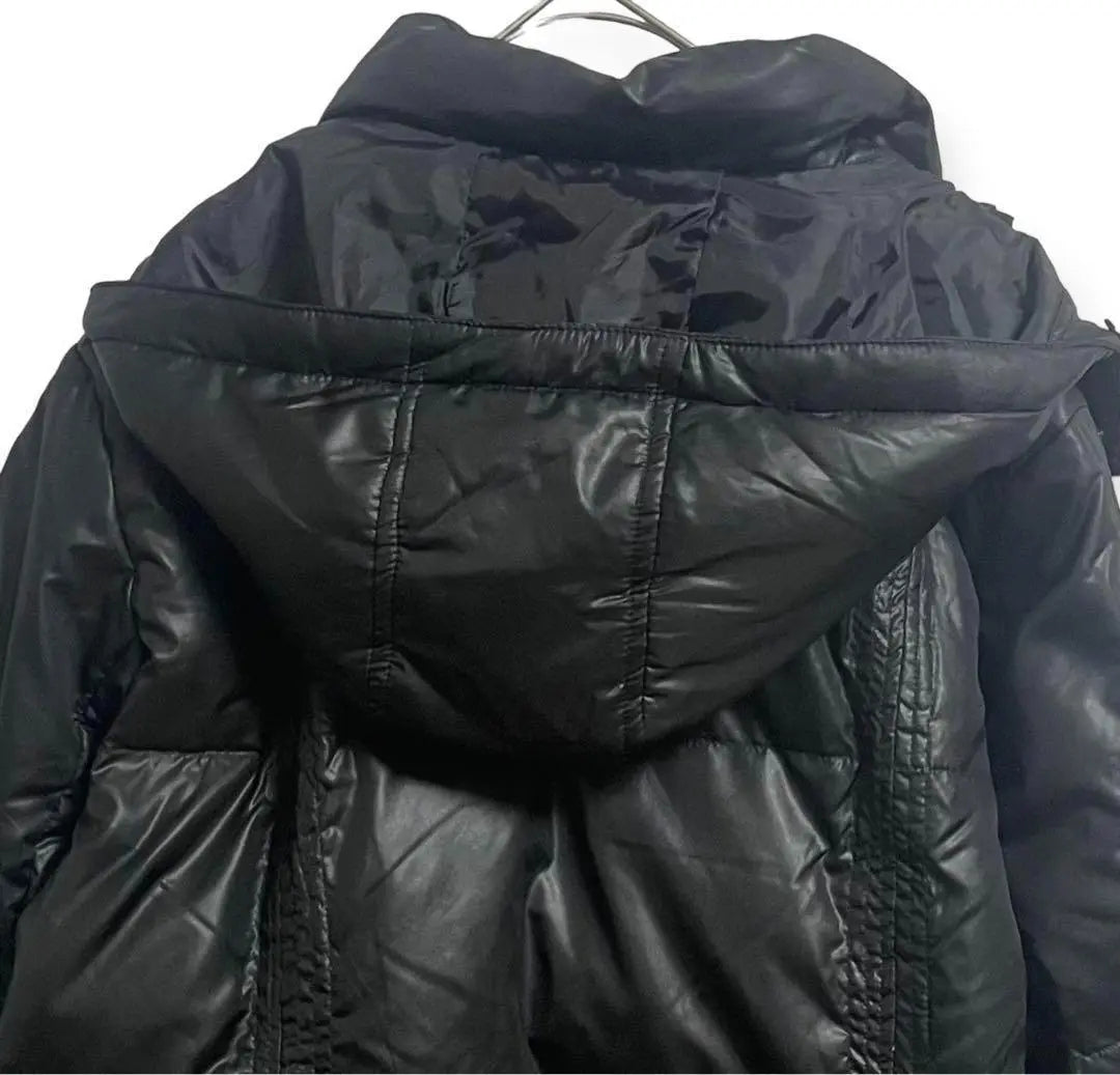 Down jacket outerwear with cold food [Size L] A79 | ダウンジャケット アウター 防寒 フード付き【size L】 a79