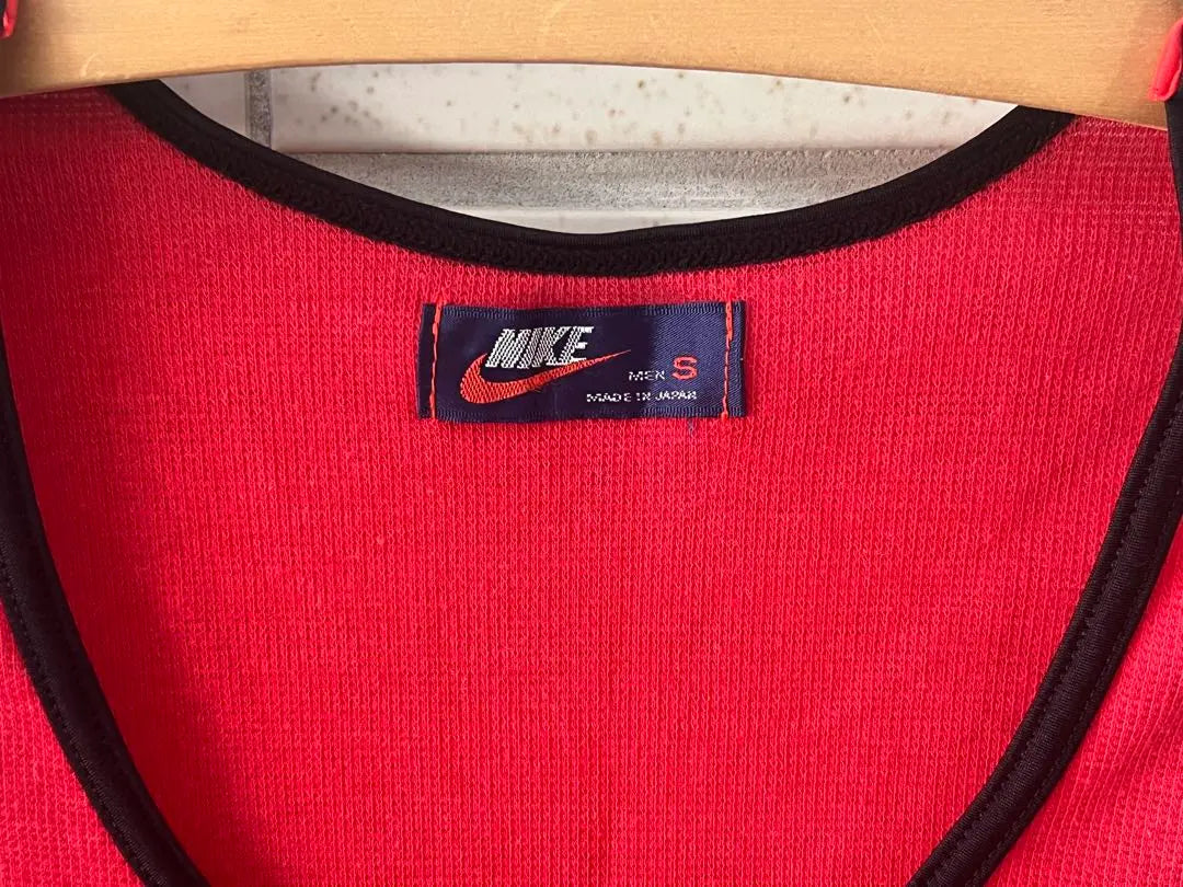 2-piece set ☆ Vintage 80s NIKE navy blue tag tank top made in Japan ☆