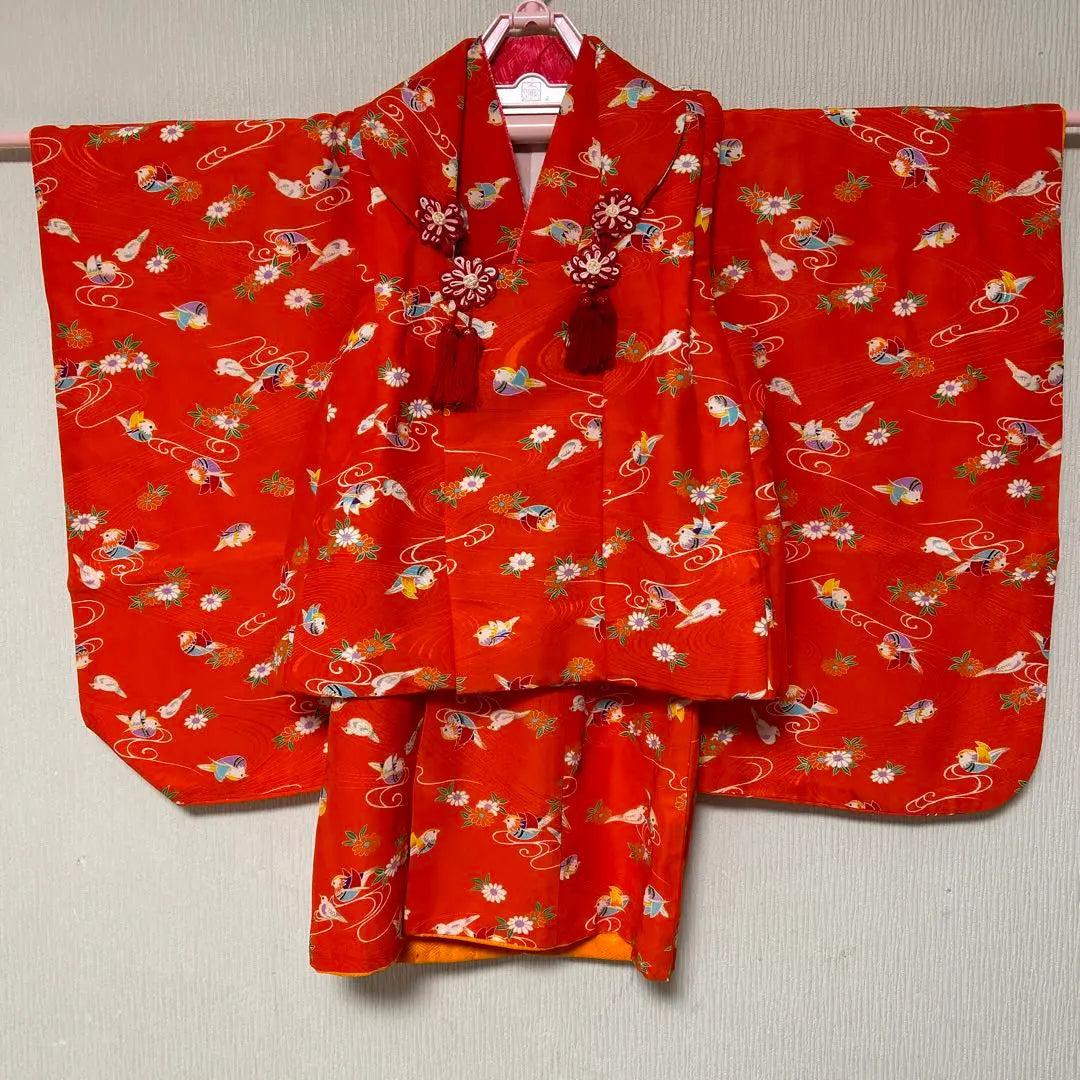 Shichi-Go-San Hifu Coat Kimono Sanris Bag 3 Years Old