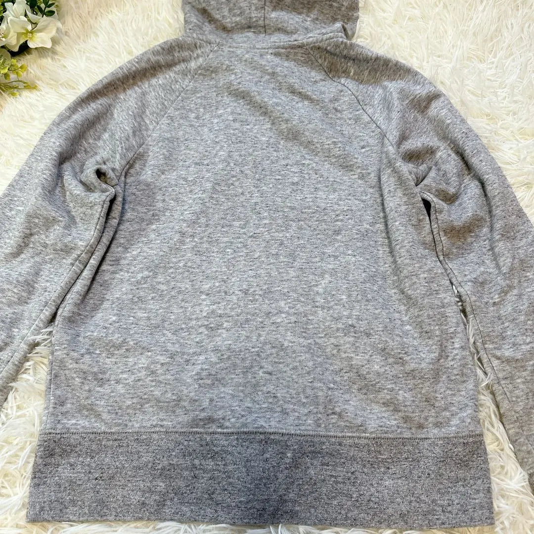 Parka con capucha gris UNIQLO M Talla M Manga larga Lisa