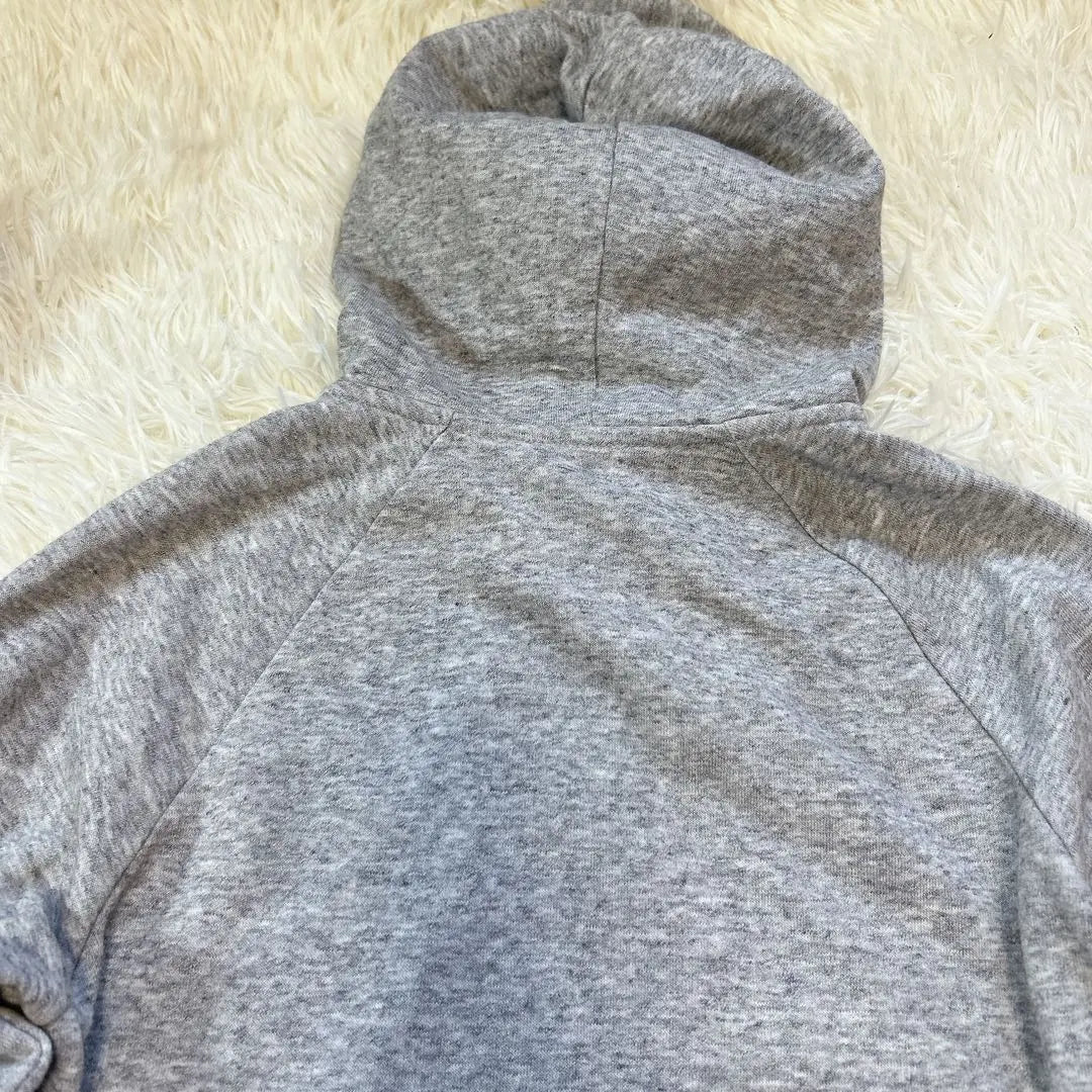 UNIQLO M Gray Hooded Parka M Size Long Sleeve Plain