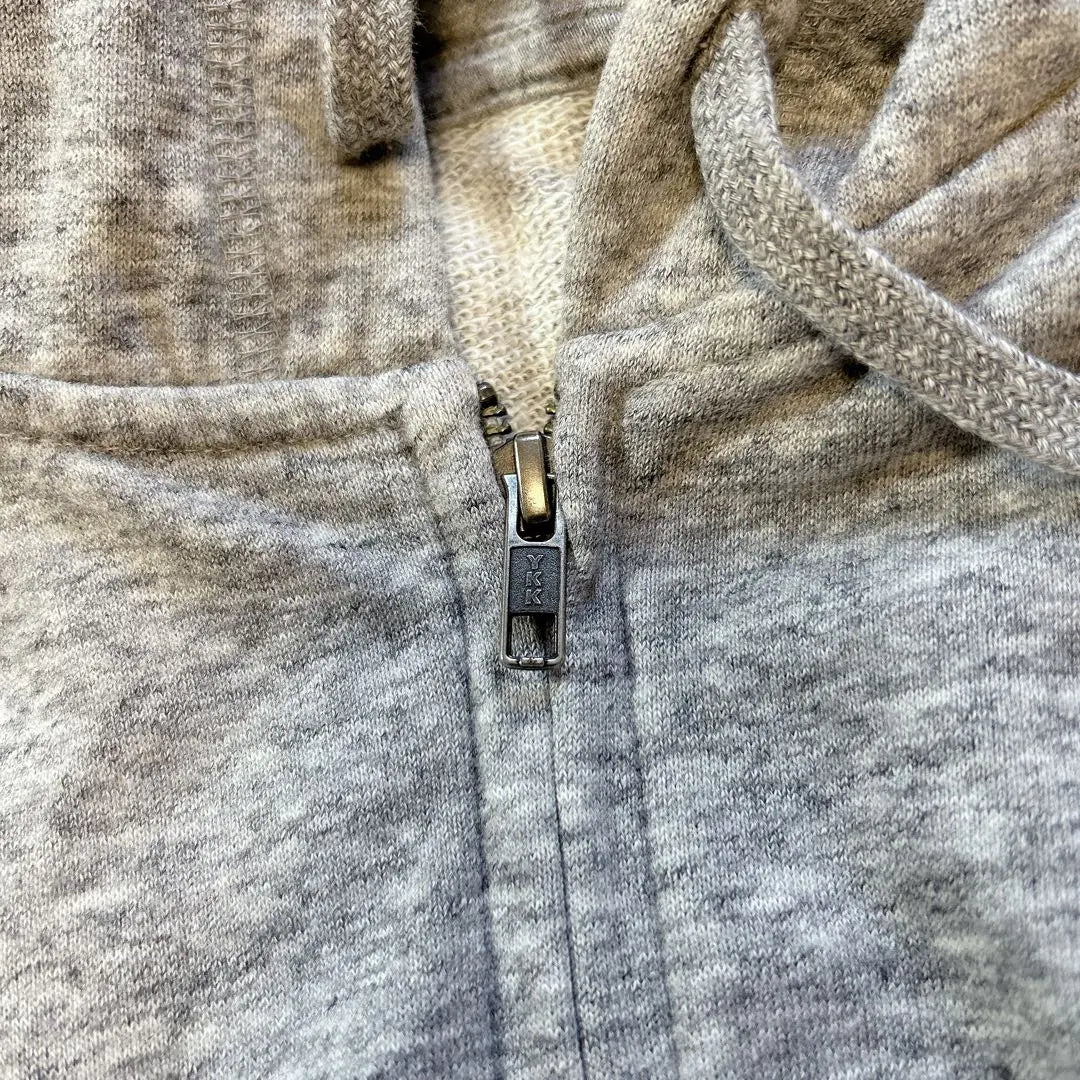 UNIQLO M Gray Hooded Parka M Size Long Sleeve Plain