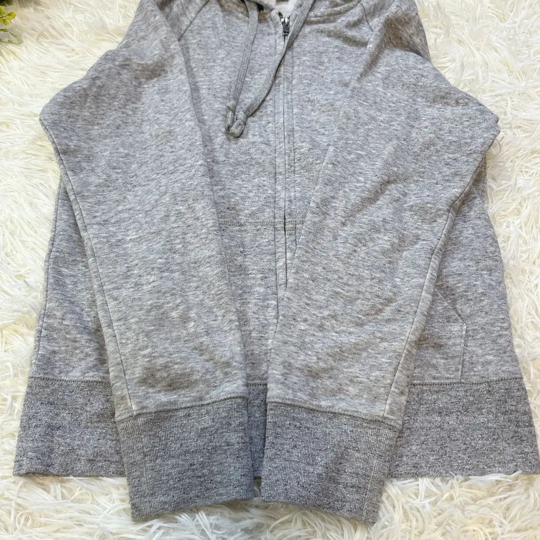 Parka con capucha gris UNIQLO M Talla M Manga larga Lisa