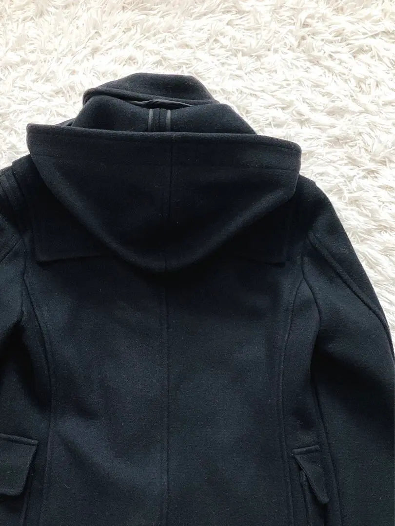 ÉDIFICE Black Duffle Coat Wool Size M