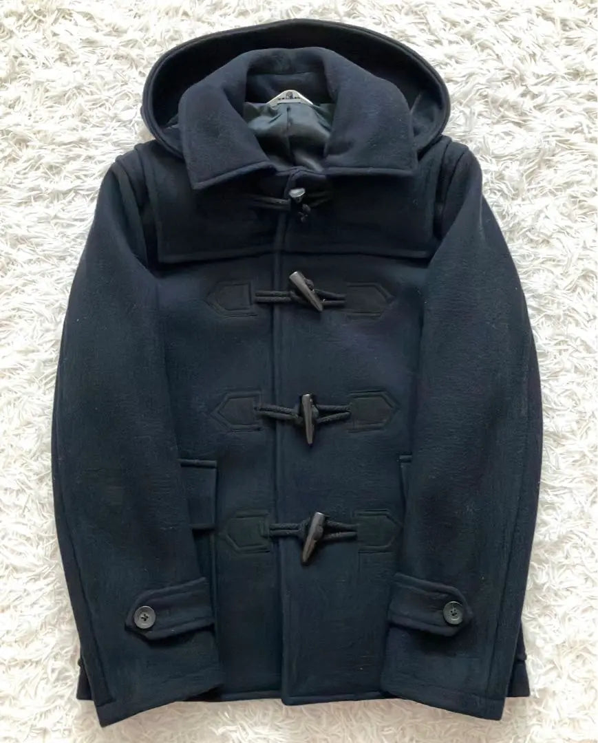 ÉDIFICE Black Duffle Coat Wool Size M