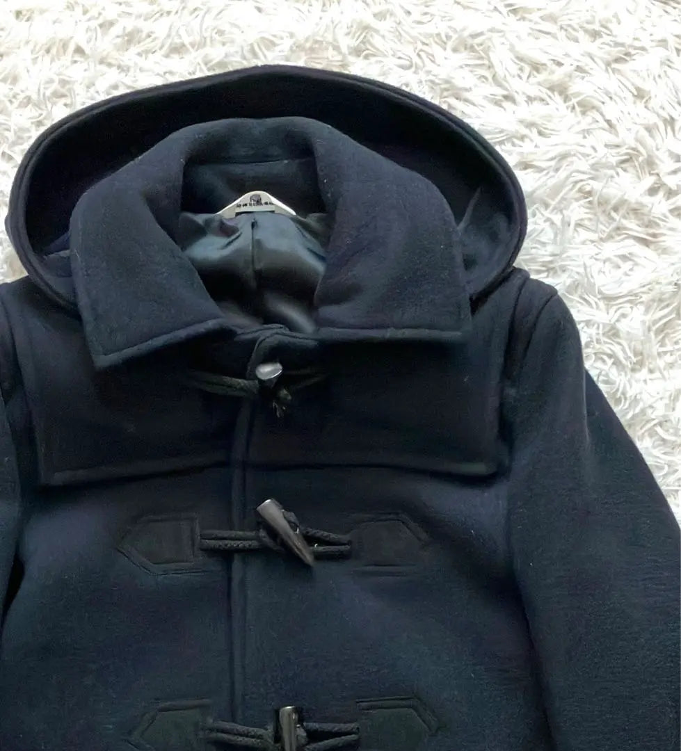 ÉDIFICE Black Duffle Coat Wool Size M