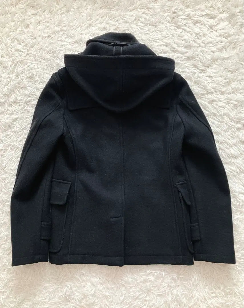 ÉDIFICE Black Duffle Coat Wool Size M