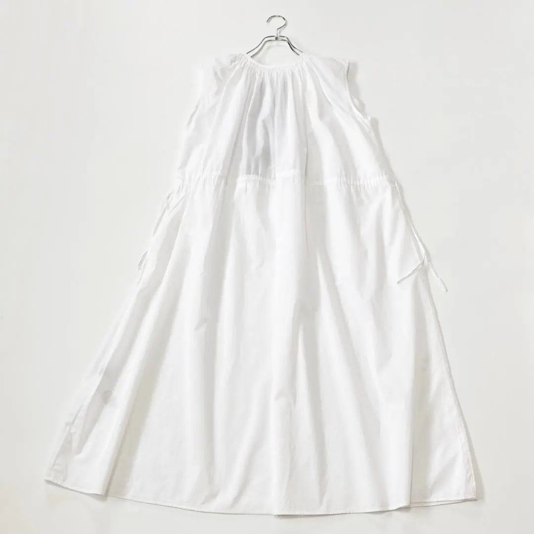 Good condition SHIPS Cotton Lawn Drawstring Embroidered Dress | 美品　　SHIPS　　シップス　　コットンローン ドロスト 刺しゅうワンピース