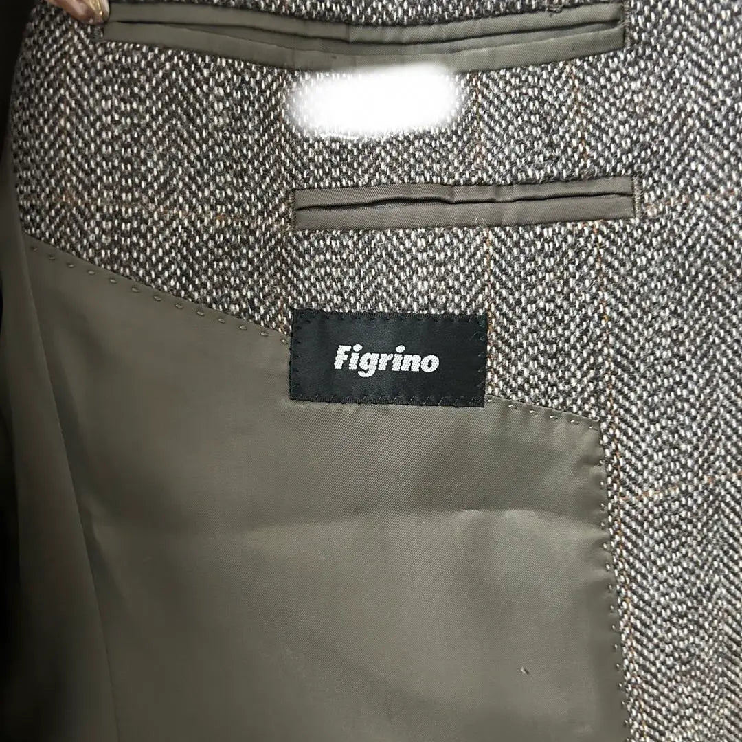 Figrino Tailored Jacket Suit Wool Blend Office Plain Simple