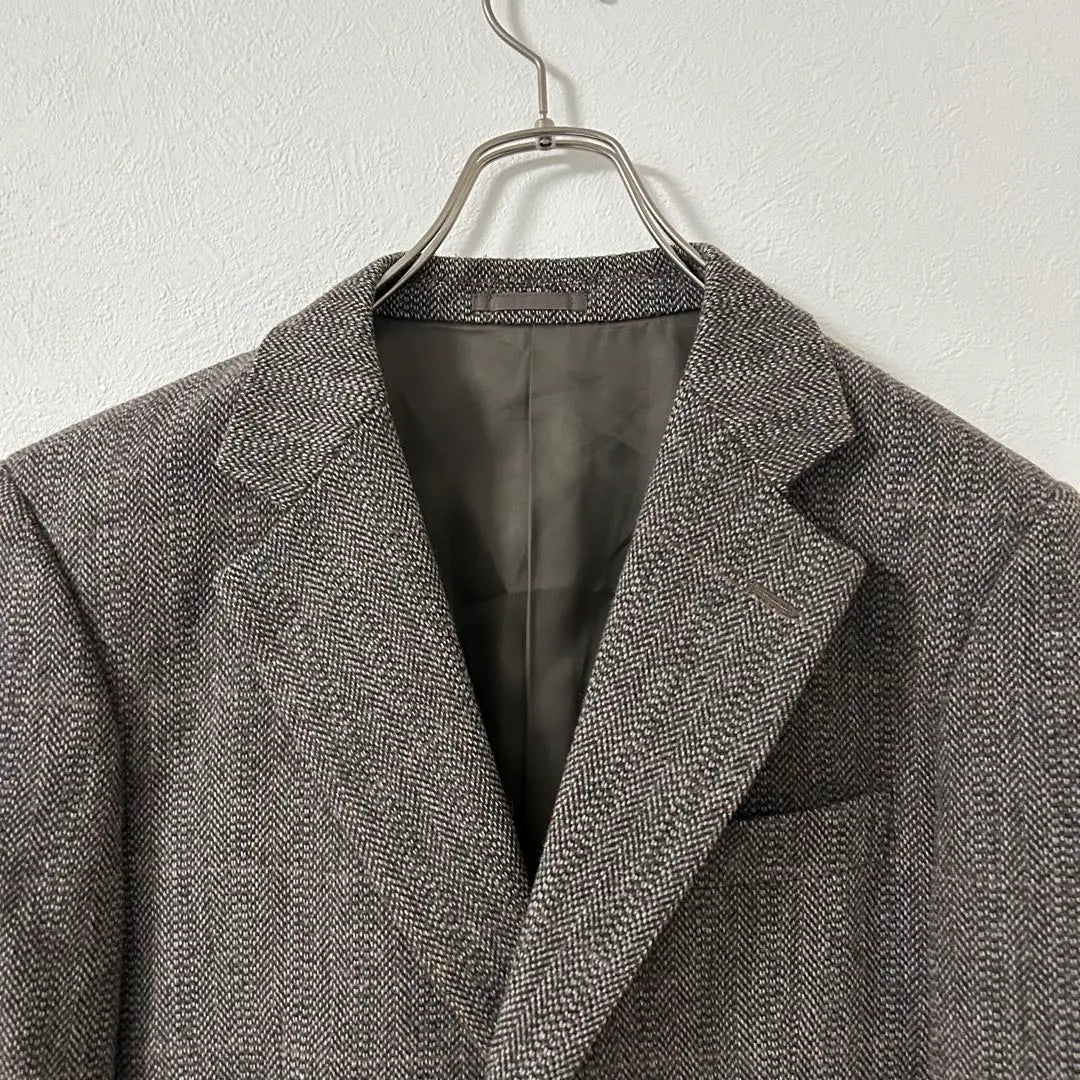 Figrino Tailored Jacket Suit Wool Blend Office Plain Simple