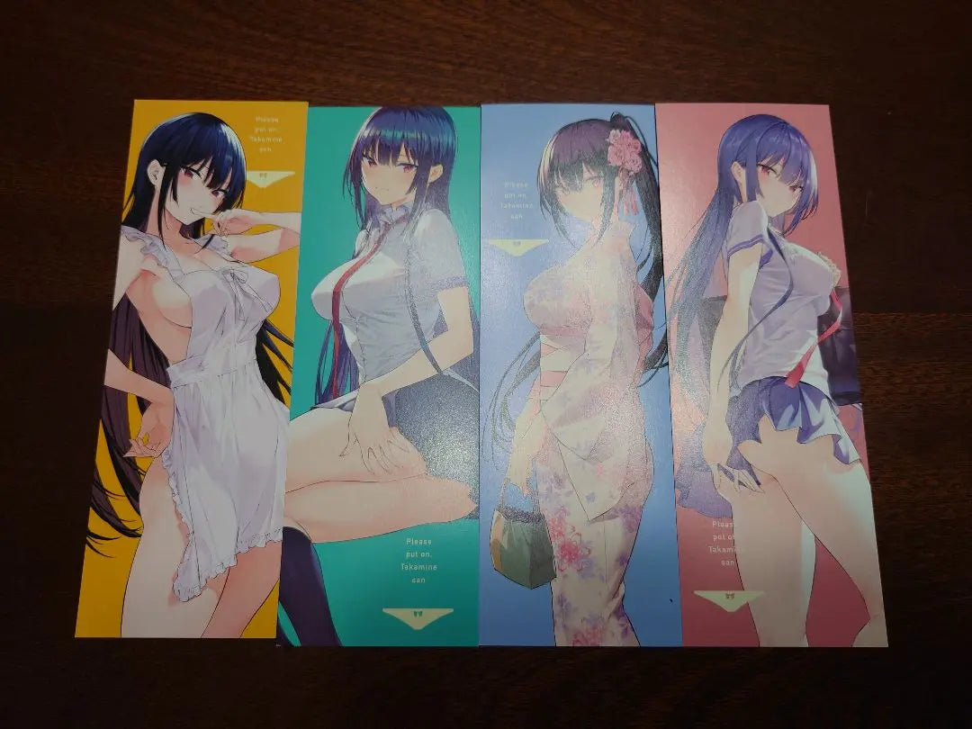 Please wear it, Takamine-san's bookmark set of 4