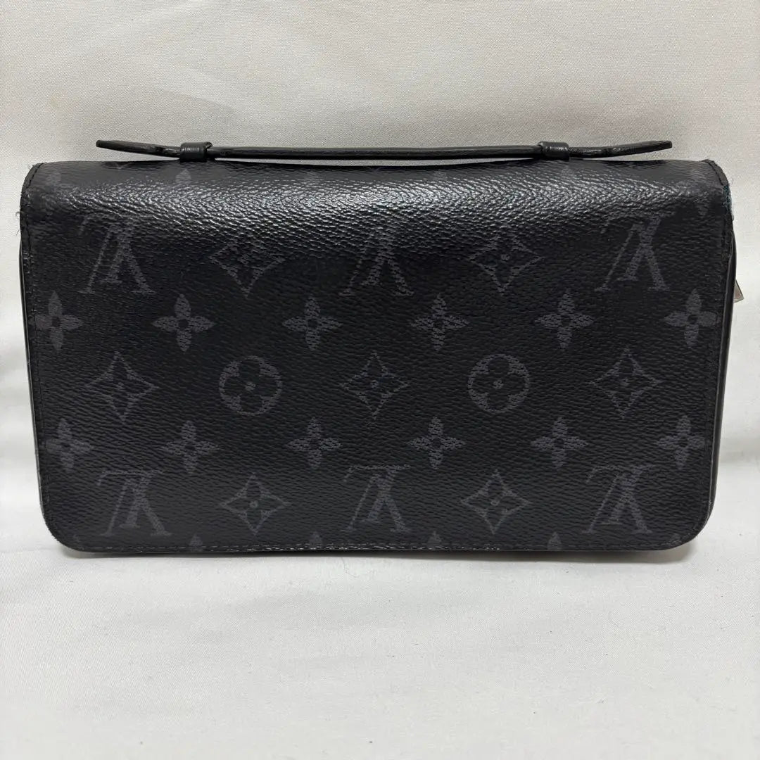 Louis Vuitton Monogram Eclipse Zippy XL Round Zipper Long Wallet