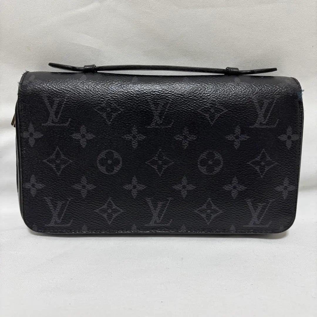 Louis Vuitton Monogram Eclipse Zippy XL Round Zipper Long Wallet