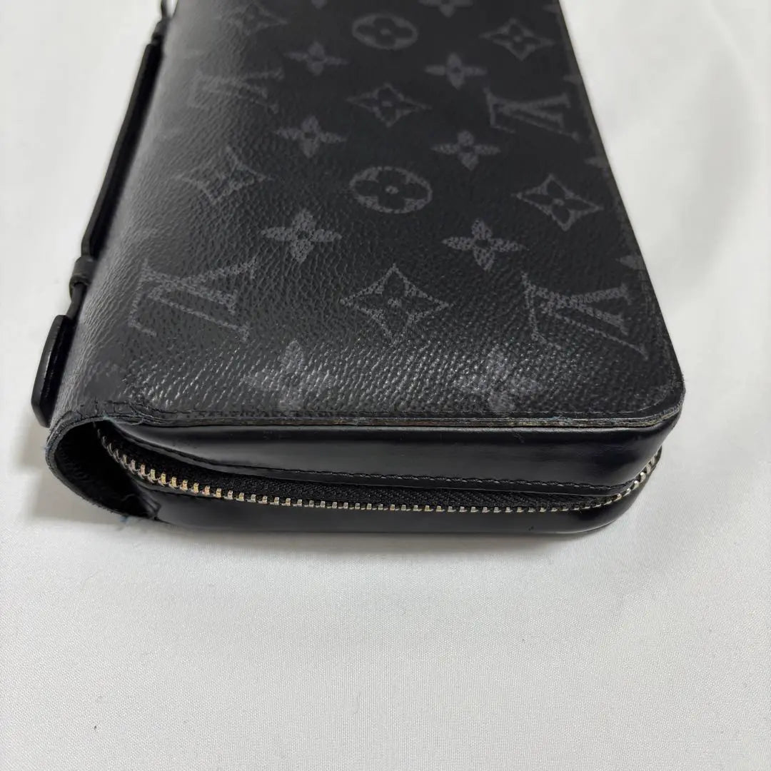 Louis Vuitton Monogram Eclipse Zippy XL Round Zipper Long Wallet