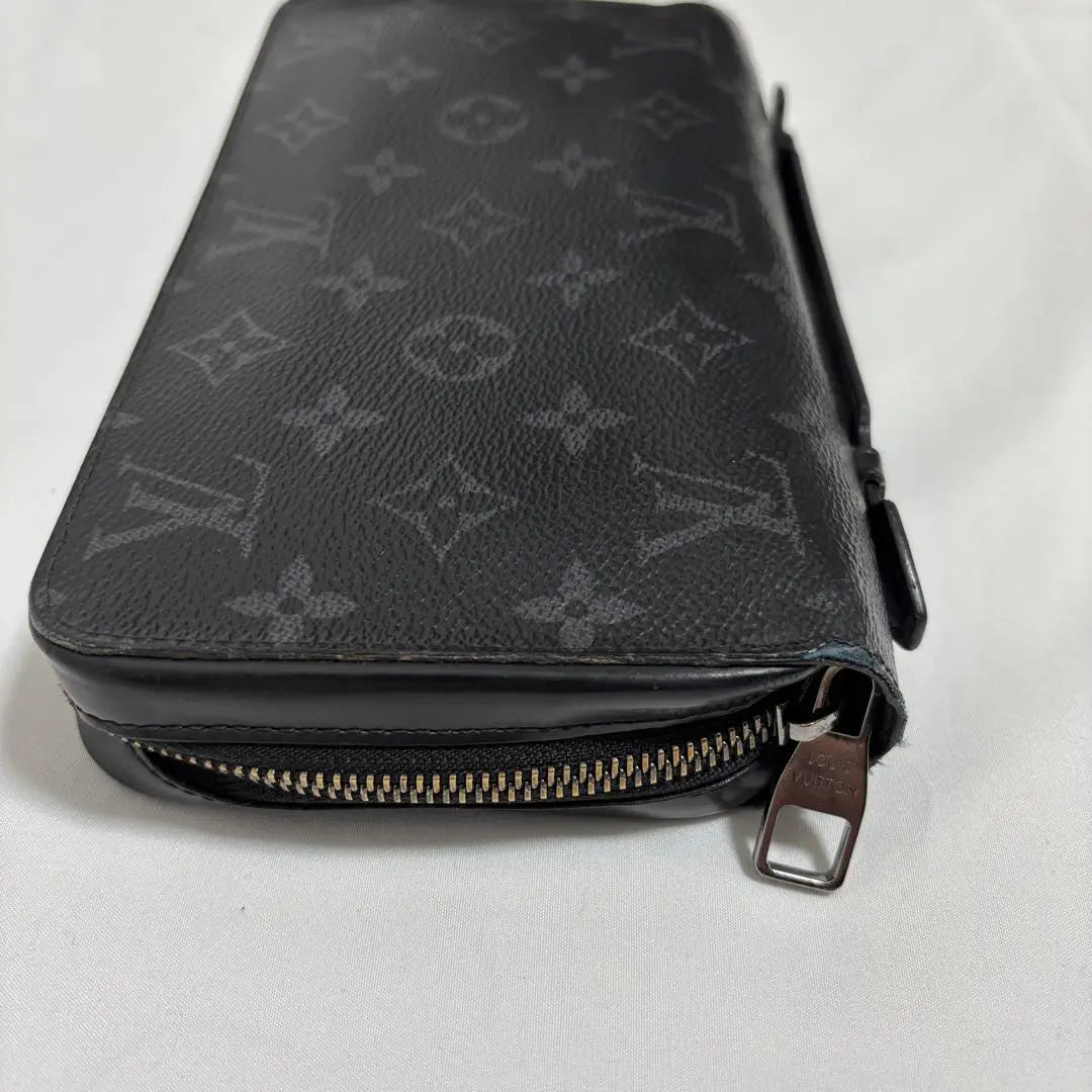 Louis Vuitton Monogram Eclipse Zippy XL Round Zipper Long Wallet