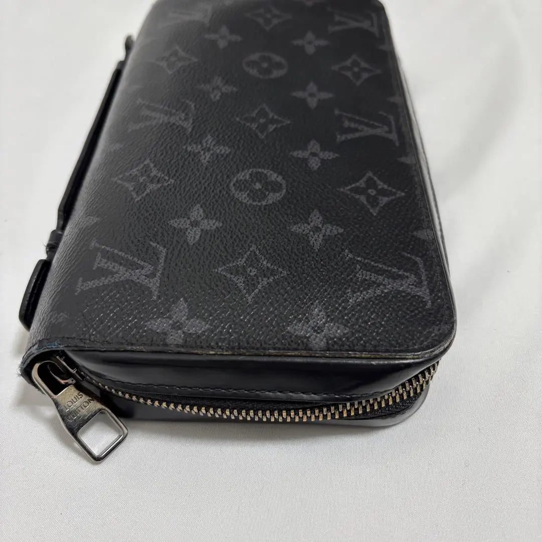 Louis Vuitton Monogram Eclipse Zippy XL Round Zipper Long Wallet