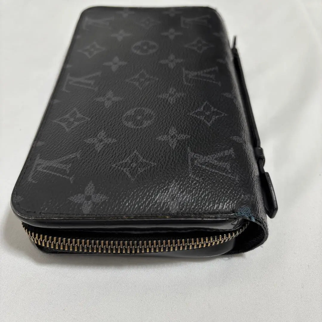 Louis Vuitton Monogram Eclipse Zippy XL Round Zipper Long Wallet