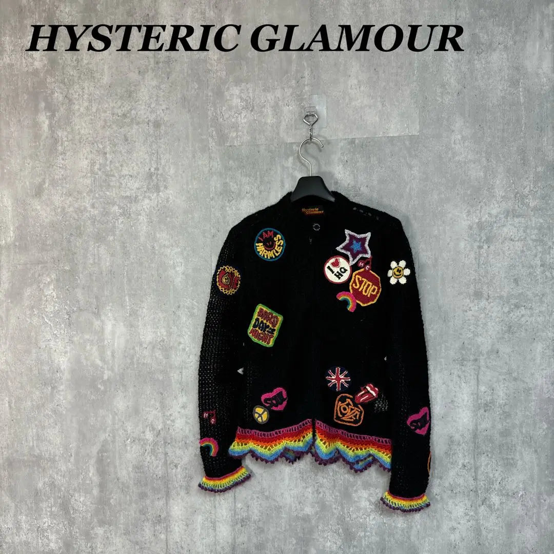 vintage HYSTERIC GLAMOUR key knitted jacket