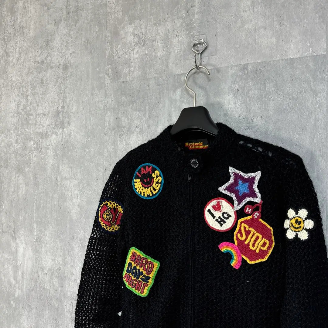 vintage HYSTERIC GLAMOUR key knitted jacket