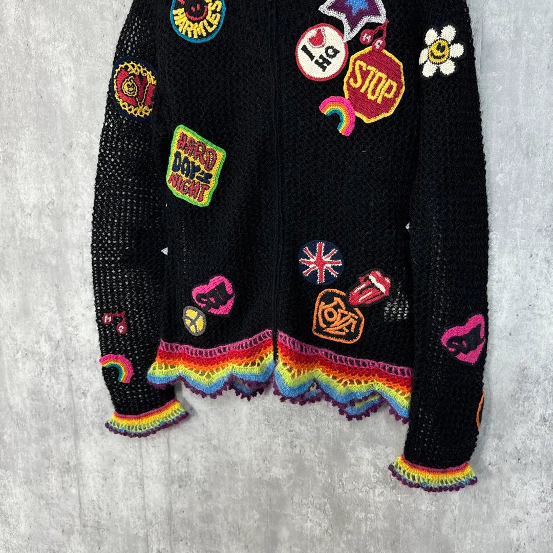 vintage HYSTERIC GLAMOUR key knitted jacket