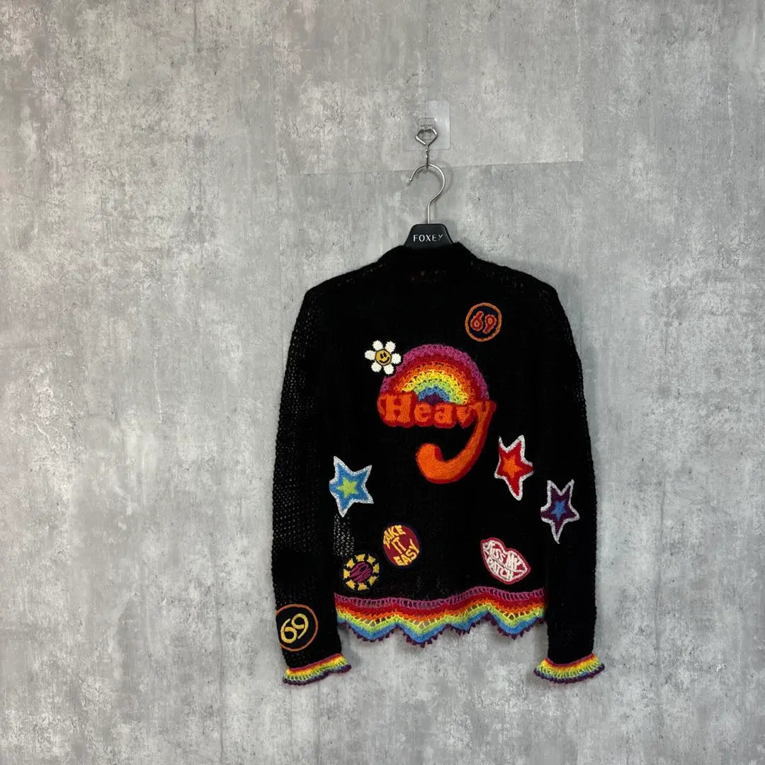 vintage HYSTERIC GLAMOUR key knitted jacket