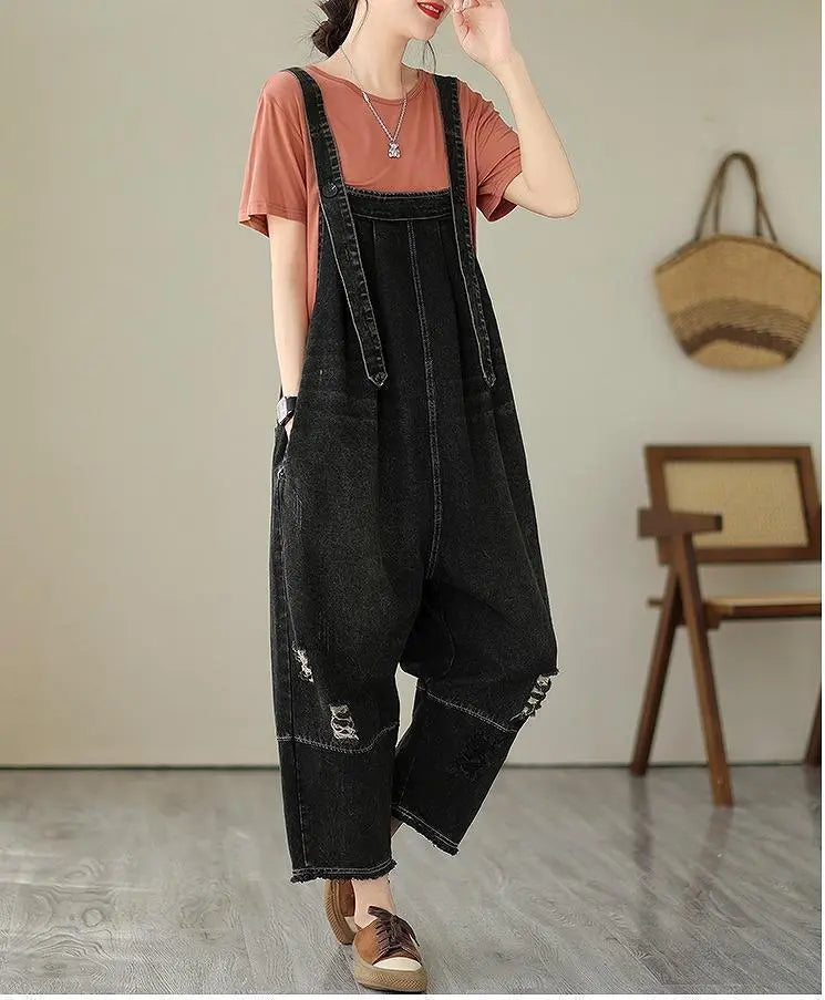 Large size women's overalls, overalls, pants, denim, new