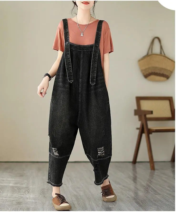 Large size women's overalls, overalls, pants, denim, new