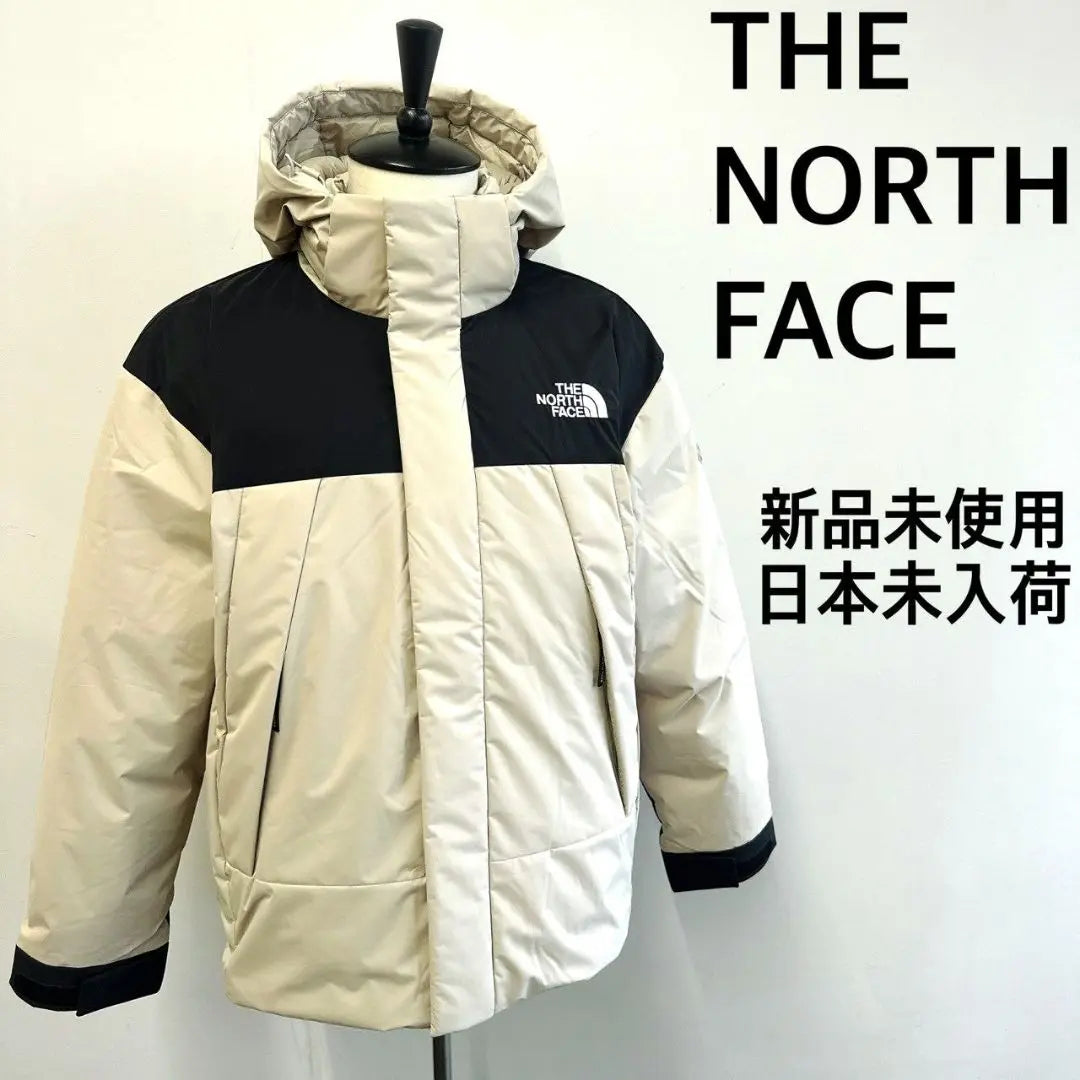 Nueva, sin usar, no disponible en Japón, chaqueta de plumas North Face beige para hombre talla L