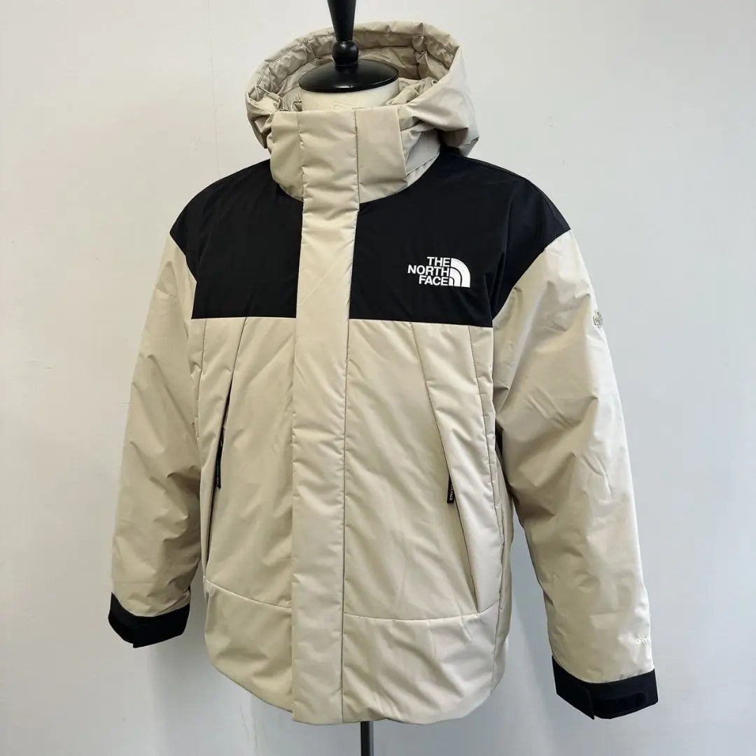 Nueva, sin usar, no disponible en Japón, chaqueta de plumas North Face beige para hombre talla L