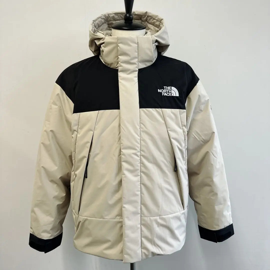 Nueva, sin usar, no disponible en Japón, chaqueta de plumas North Face beige para hombre talla L