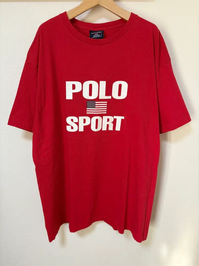 USA POLO SPORT Polo Sports Ralph Lauren T -shirt Red L