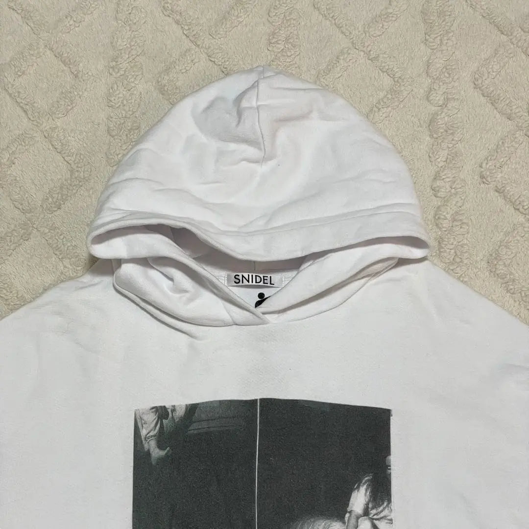 Sneidel Hoodie Sweatshirt White Print Hood White Hoodie