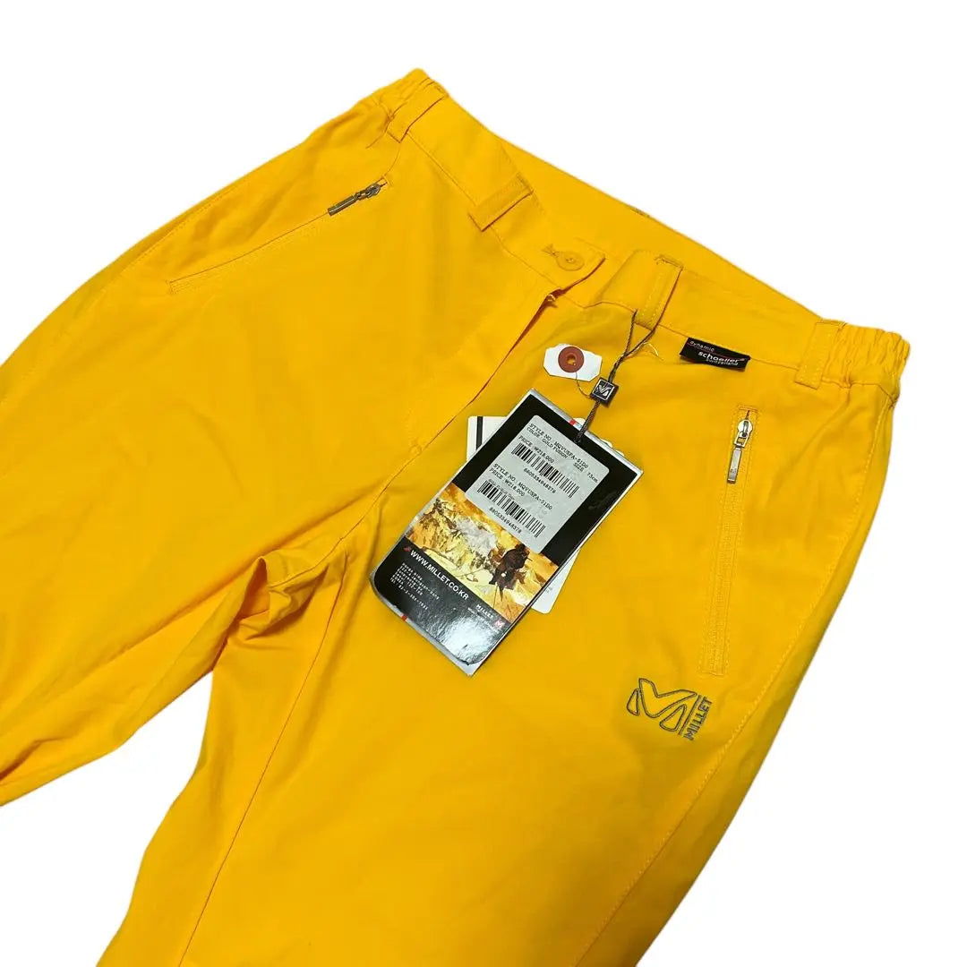 Pantalón de jersey MILLET para mujer, nuevo y sin usar, color amarillo